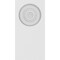 Ekena Millwork Standard Foster Bullseye Plinth Block with Square Edge, 2 1/2"W x 5"H x 1/2"P PBP025X050X050FOS02 - alternate 2